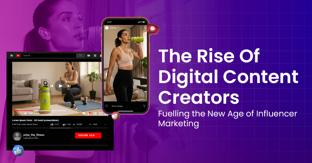 Digital content creators in India producing videos and posts that drive influencer marketing campaigns