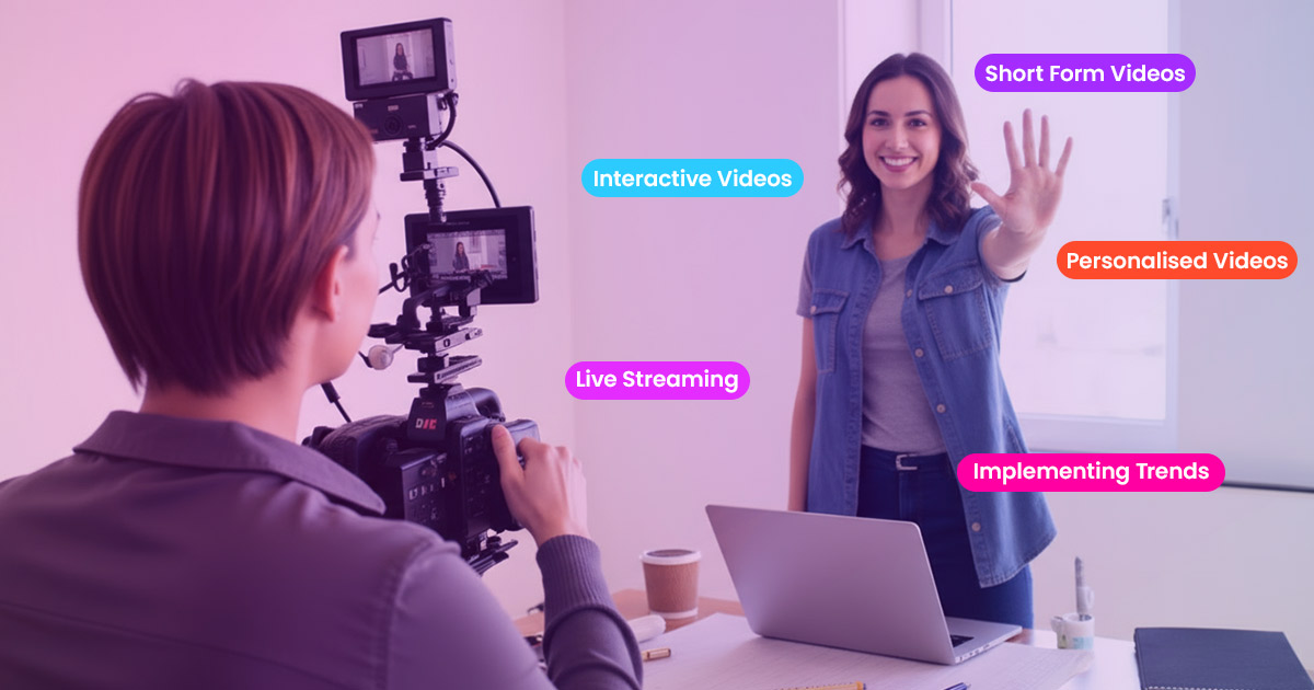 Corporate video production team using new trends and technology to create brand films in 2025