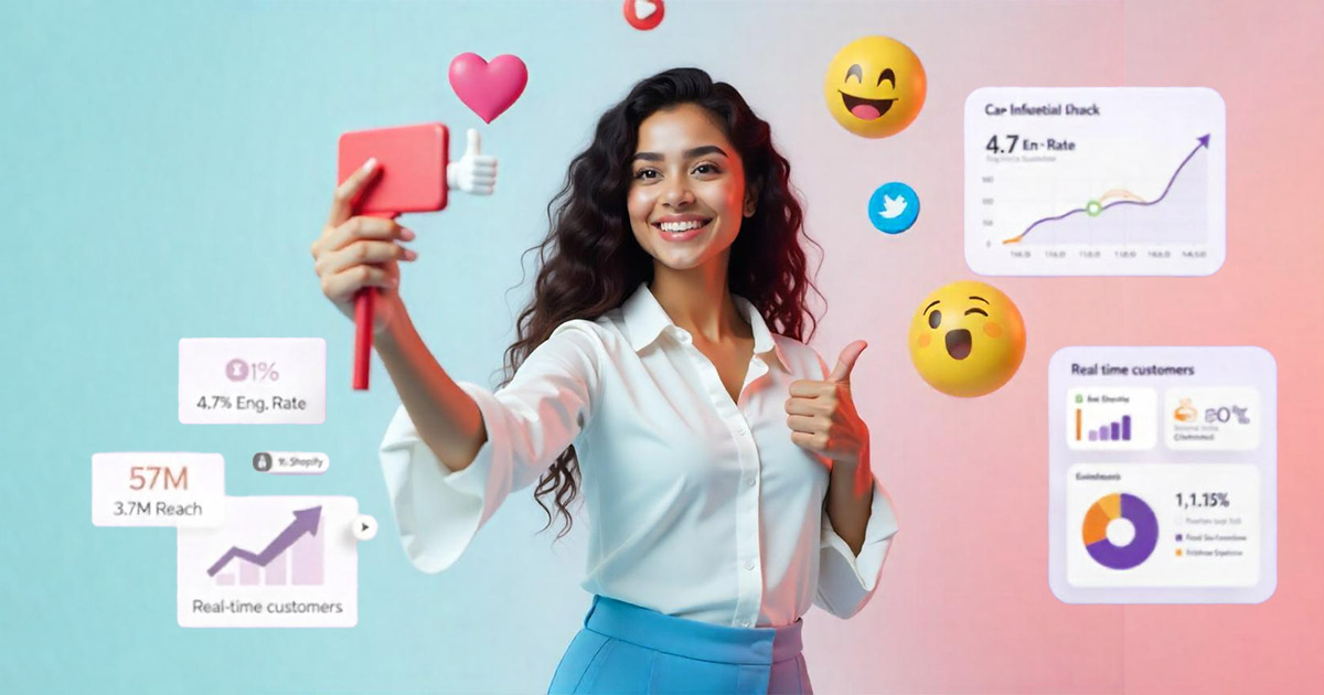 Influencer creating branded content to help businesses grow through influencer marketing campaigns